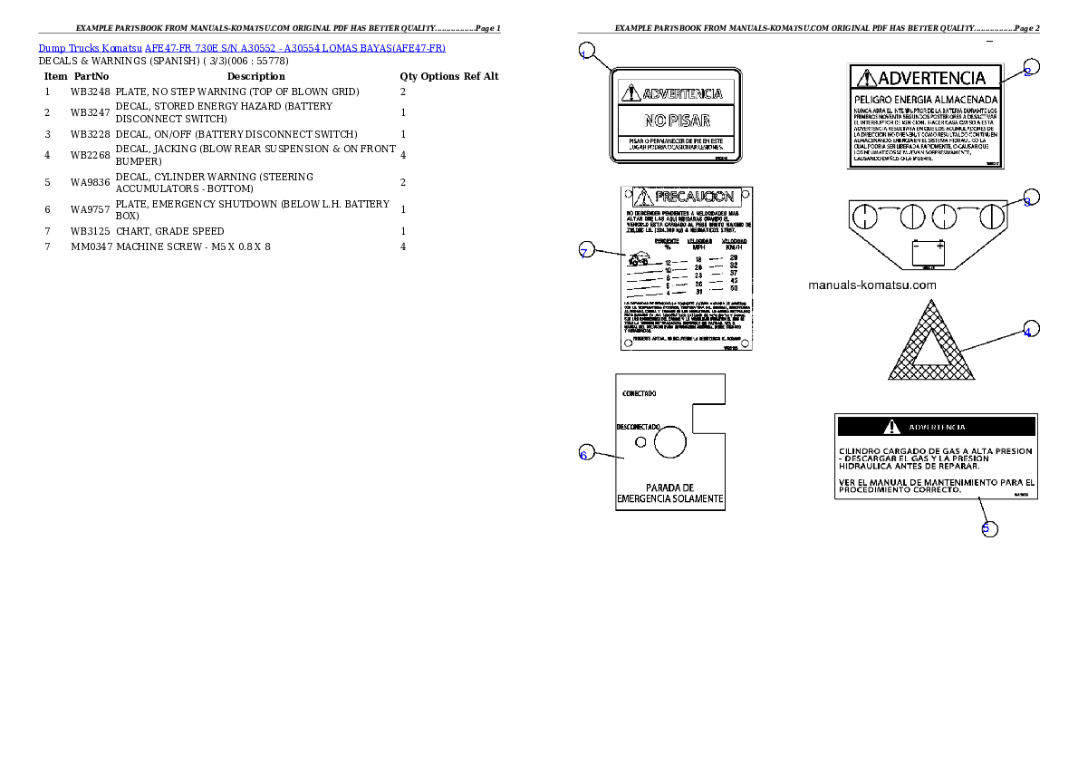 Protected: AFE47-FR 730E S/N A30552 – A30554      LOMAS BAYAS Partsbook