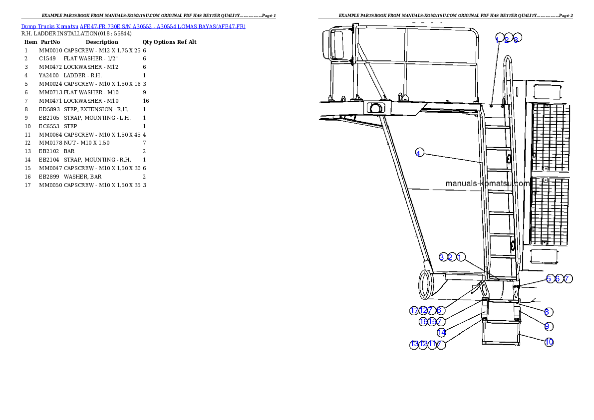 Protected: AFE47-FR 730E S/N A30552 – A30554      LOMAS BAYAS Partsbook