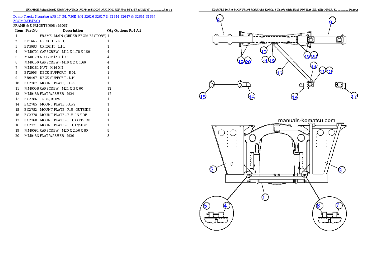 Protected: AFE47-G/L 730E S/N 32626-32627 & 32644-32647 & 32654-32657   ZCCM Partsbook