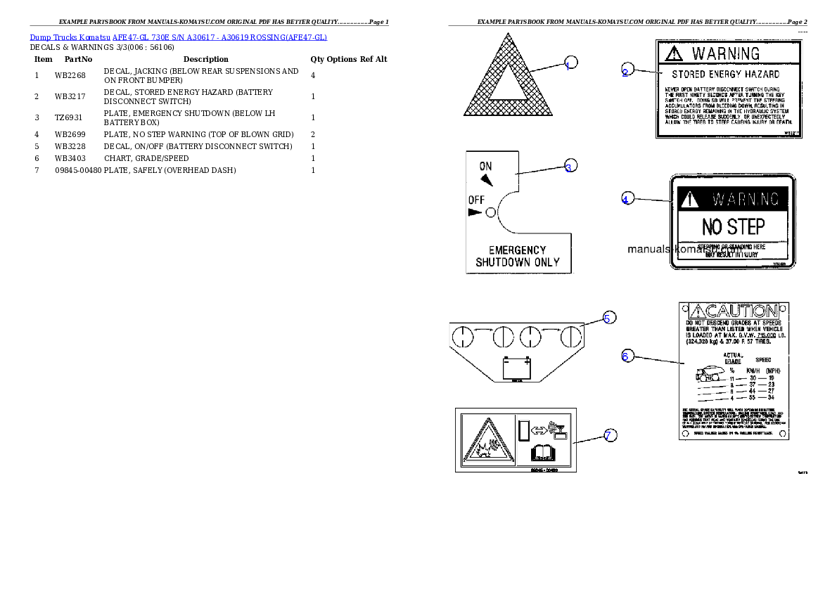 Protected: AFE47-GL 730E S/N A30617 – A30619    ROSSING Partsbook