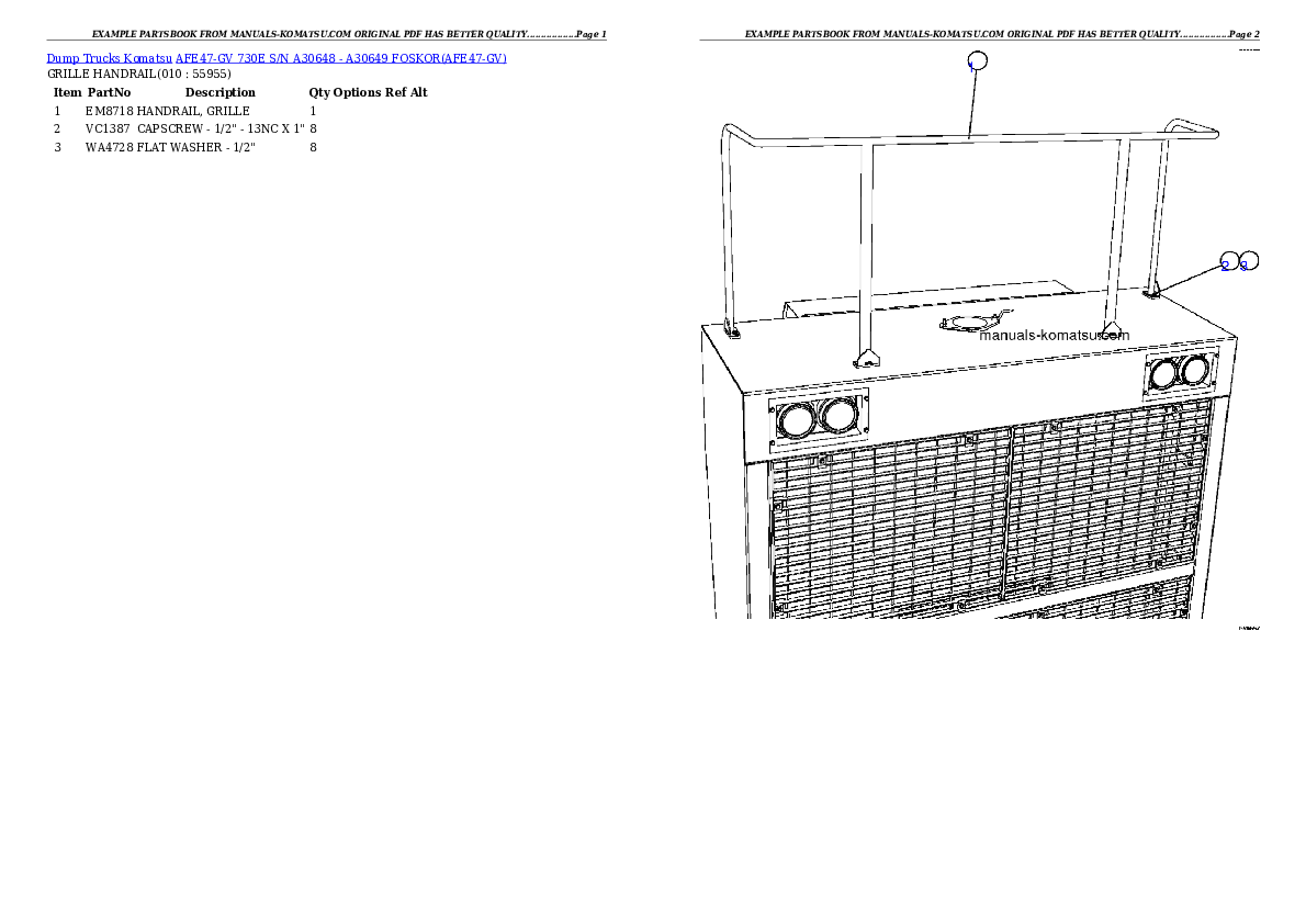 Protected: AFE47-GV 730E S/N A30648 – A30649   FOSKOR Partsbook