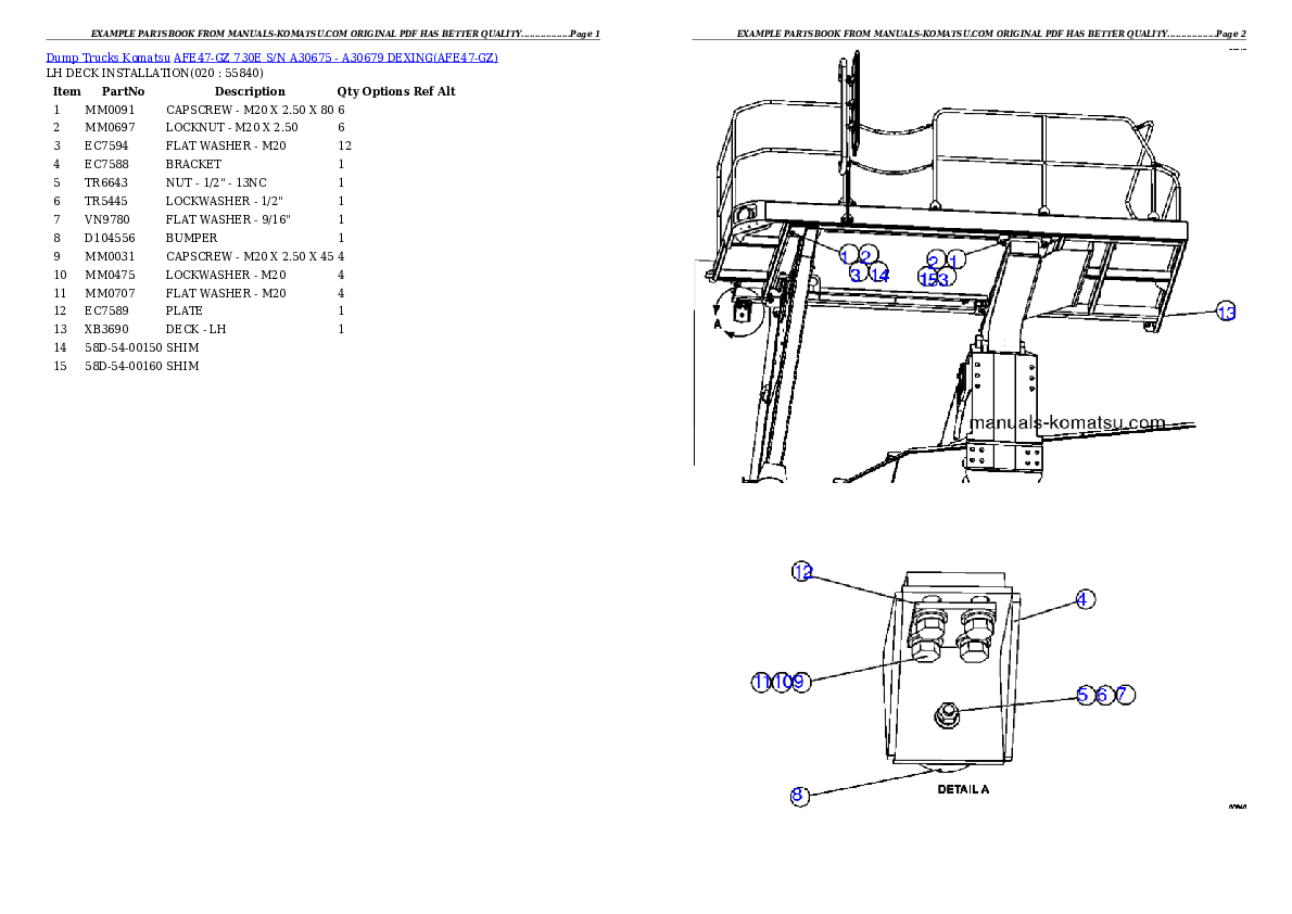 Protected: AFE47-GZ 730E S/N A30675 – A30679  DEXING Partsbook