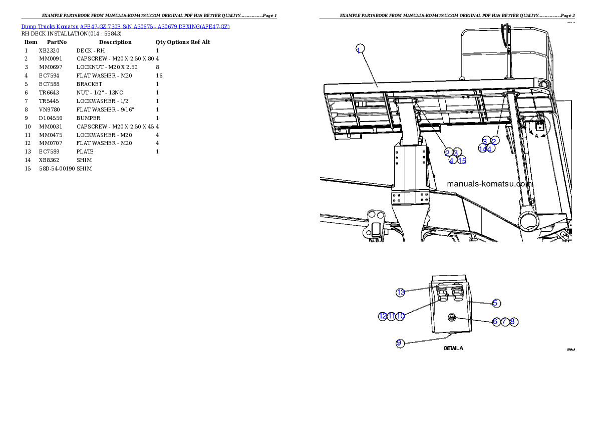 Protected: AFE47-GZ 730E S/N A30675 – A30679  DEXING Partsbook