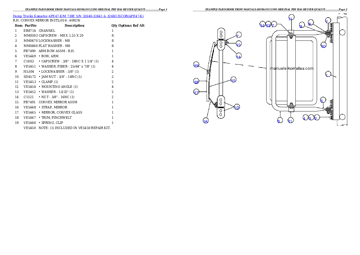 Protected: AFE47-K/M 730E S/N 32640-32641 & 32683 ISCOR Partsbook