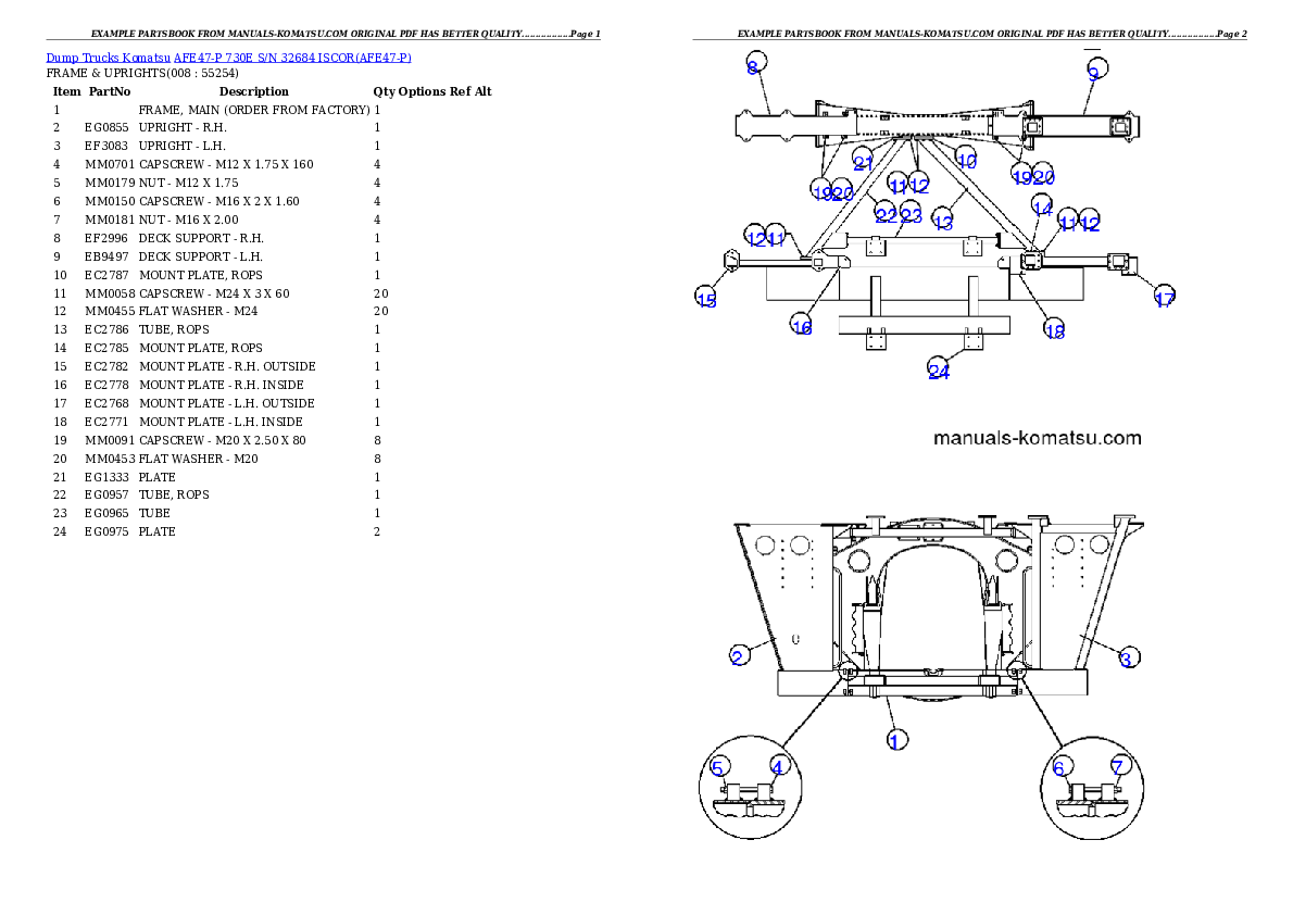 Protected: AFE47-P 730E S/N 32684   ISCOR Partsbook