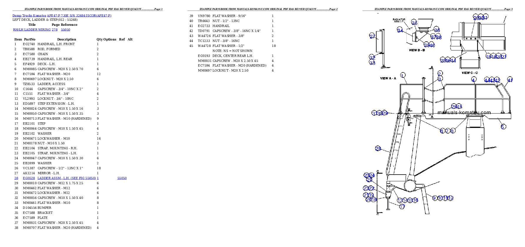 Protected: AFE47-P 730E S/N 32684   ISCOR Partsbook