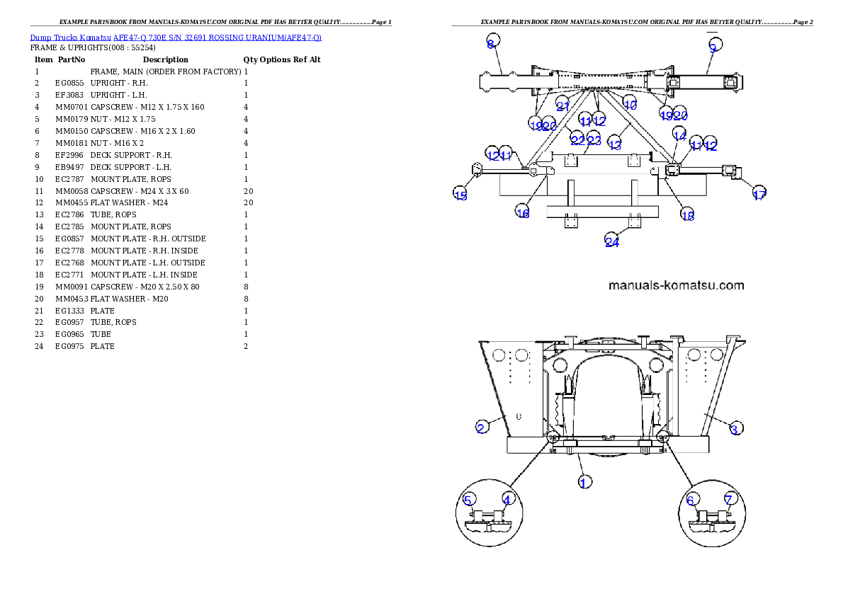 Protected: AFE47-Q 730E  S/N 32691  ROSSING URANIUM Partsbook