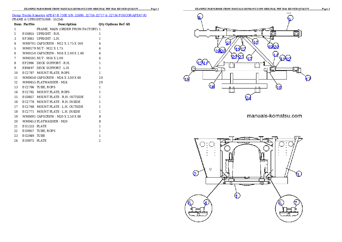 Protected: AFE47-R 730E S/N 32690, 32716-32717 &  32734  FOSCOR Partsbook