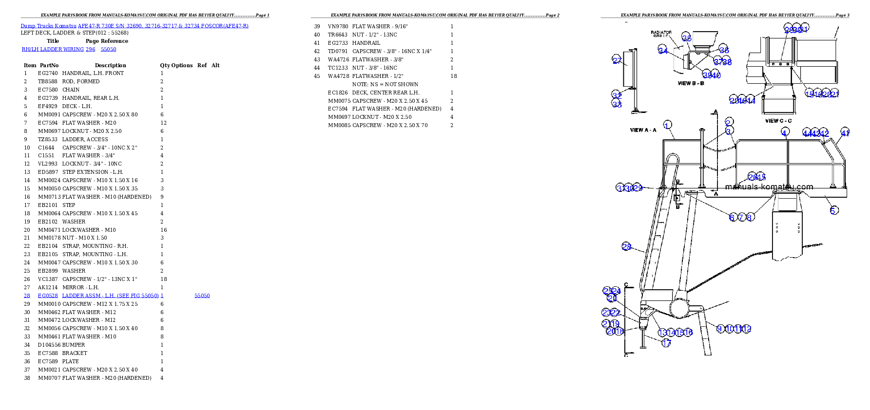 Protected: AFE47-R 730E S/N 32690, 32716-32717 &  32734  FOSCOR Partsbook