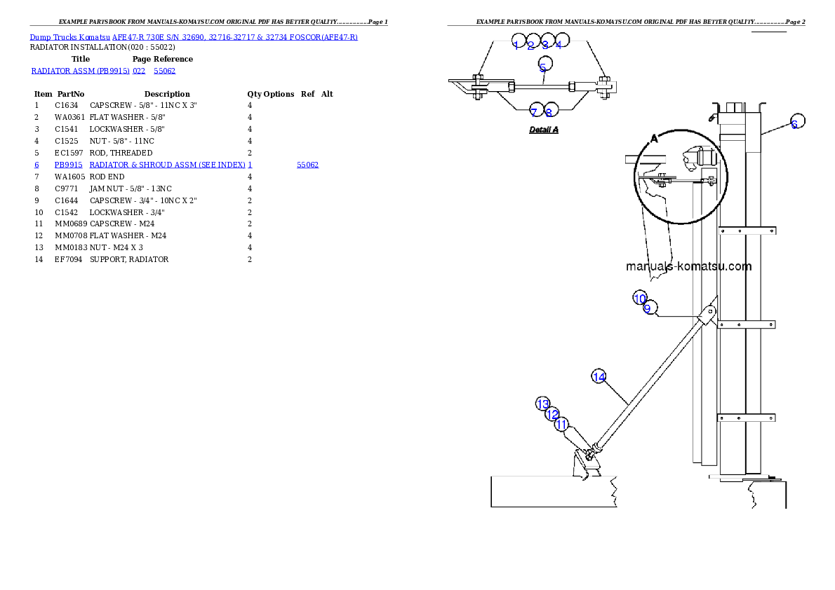 Protected: AFE47-R 730E S/N 32690, 32716-32717 &  32734  FOSCOR Partsbook