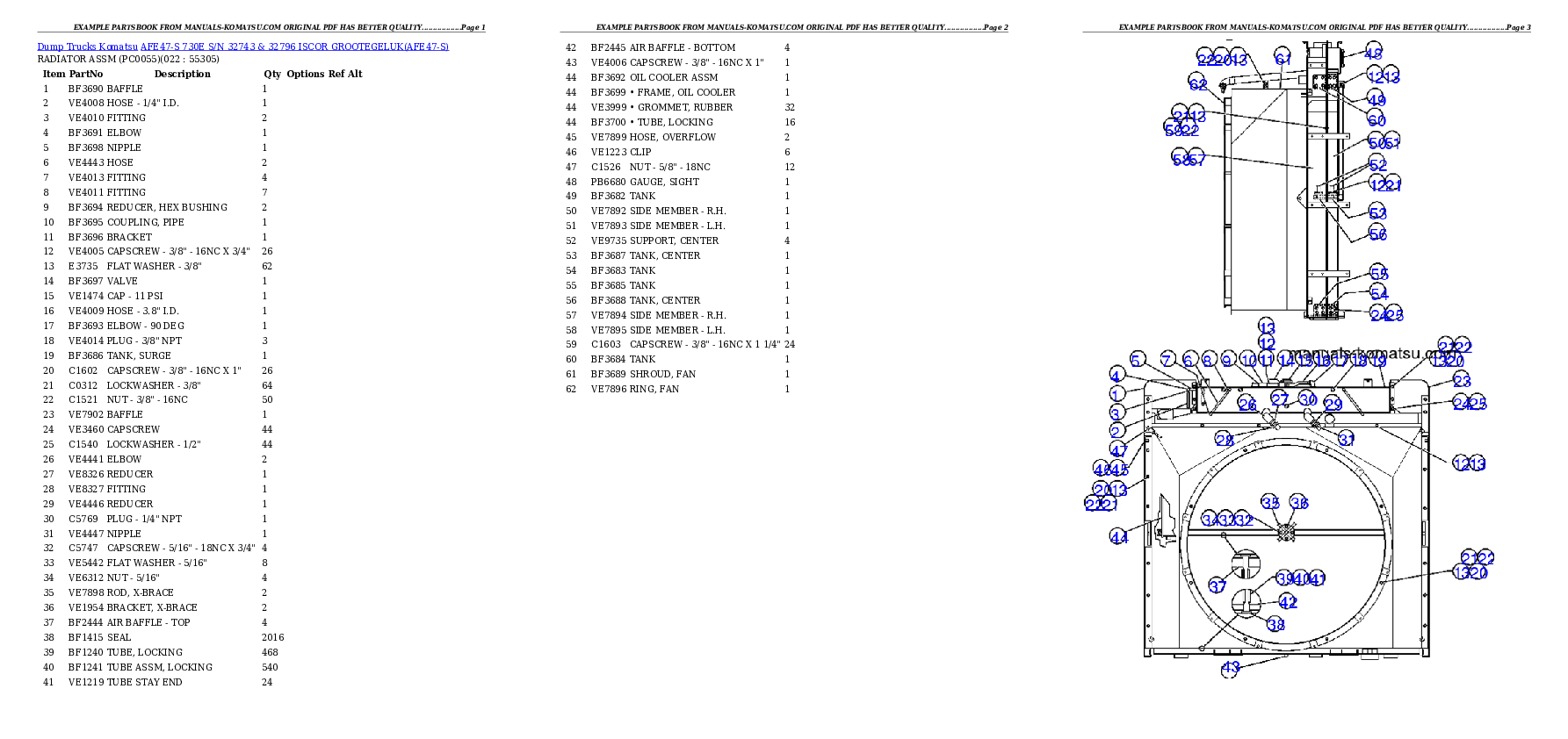 Protected: AFE47-S 730E  S/N 32743 & 32796  ISCOR GROOTEGELUK Partsbook