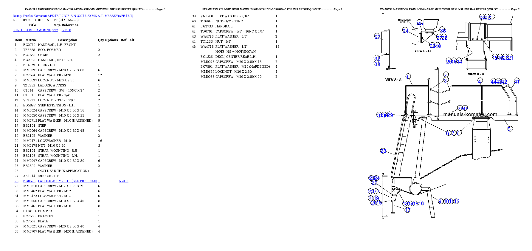 Protected: AFE47-T 730E  S/N 32744-32746  A.T. MASSEY Partsbook