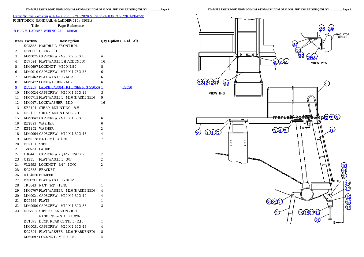 Protected: AFE47-X 730E S/N 32820 & 32835-32836  FOSCOR Partsbook