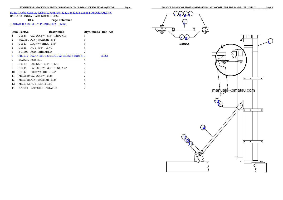 Protected: AFE47-X 730E S/N 32820 & 32835-32836  FOSCOR Partsbook