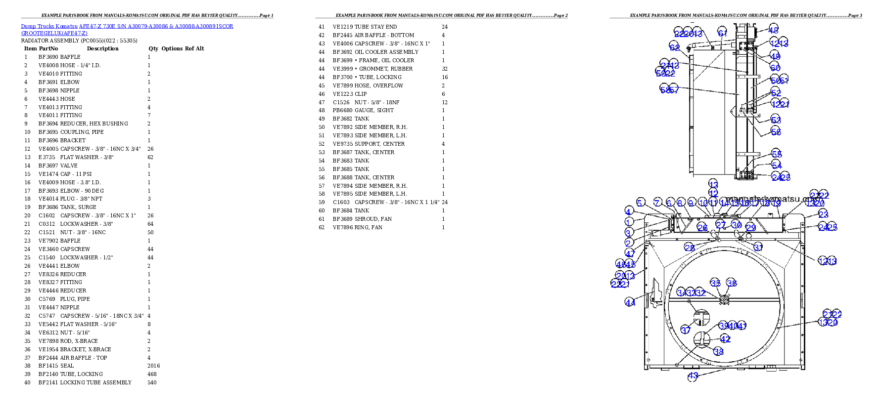 Protected: AFE47-Z 730E S/N A30079-A30086 & A30088-A30089  ISCOR GROOTEGELUK Partsbook