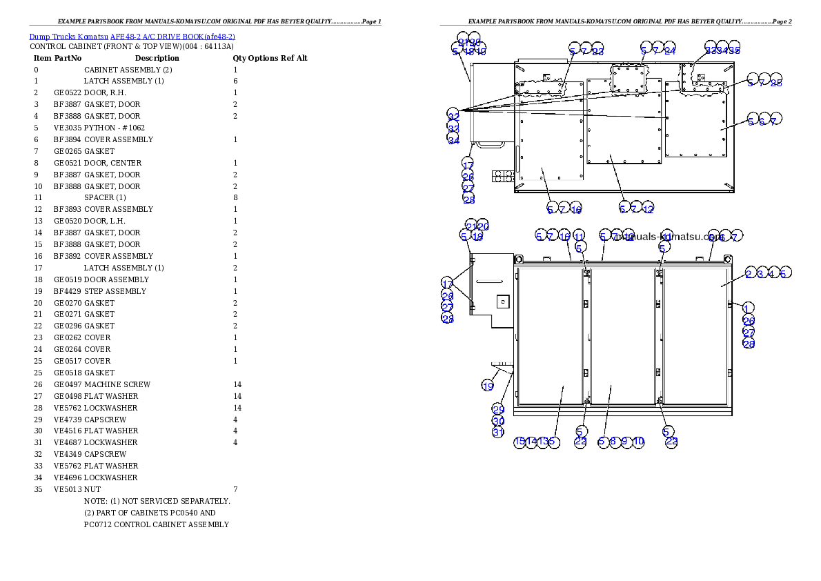 AFE48-2  A/C DRIVE BOOK Partsbook
