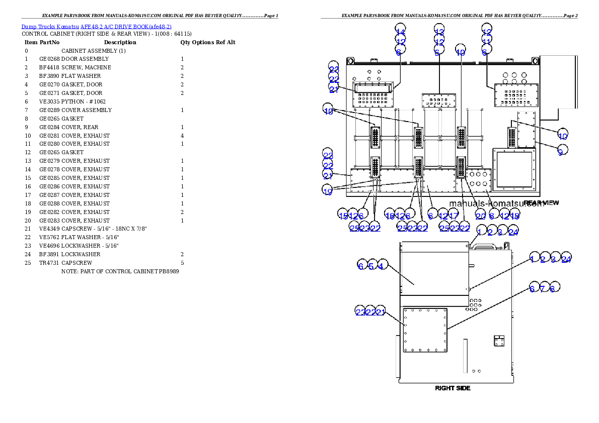 Protected: AFE48-2  A/C DRIVE BOOK Partsbook