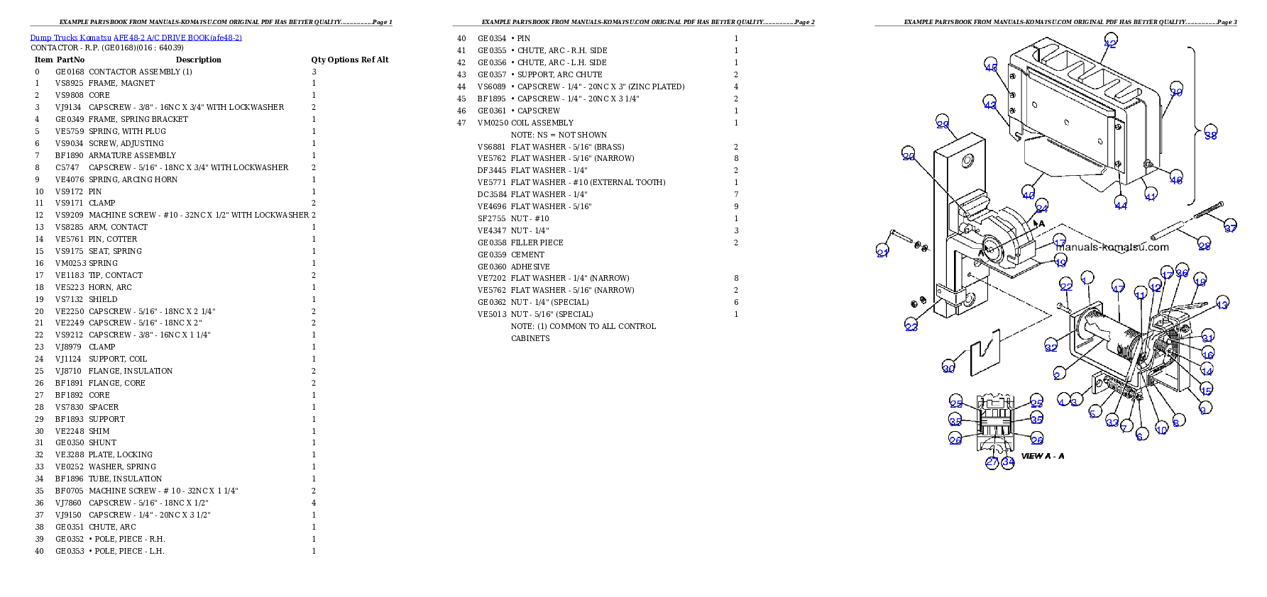 Protected: AFE48-2  A/C DRIVE BOOK Partsbook