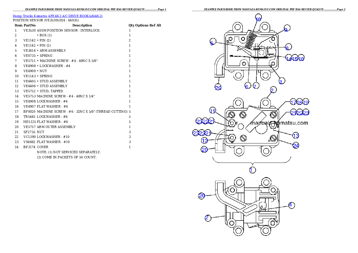 Protected: AFE48-2  A/C DRIVE BOOK Partsbook