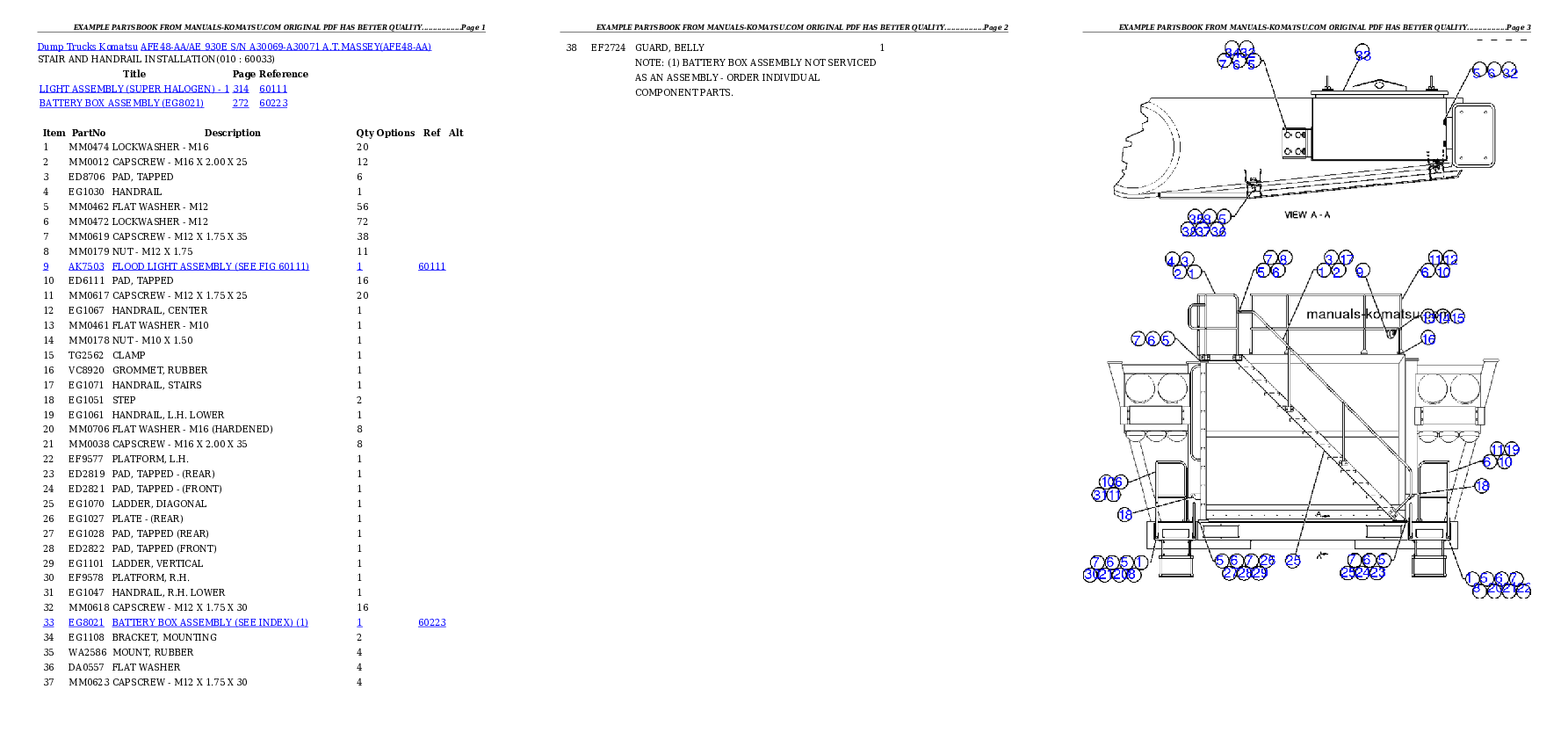 Protected: AFE48-AA/AE  930E S/N A30069-A30071 A.T.MASSEY Partsbook
