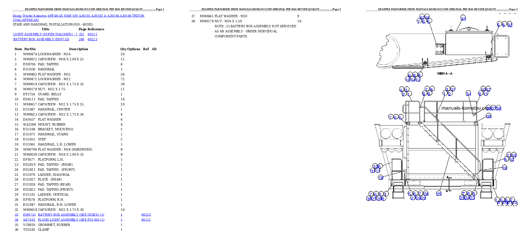 Protected: AFE48-AX  930E S/N A30101-A30102 & A30104-A30106 TRITON COAL Partsbook
