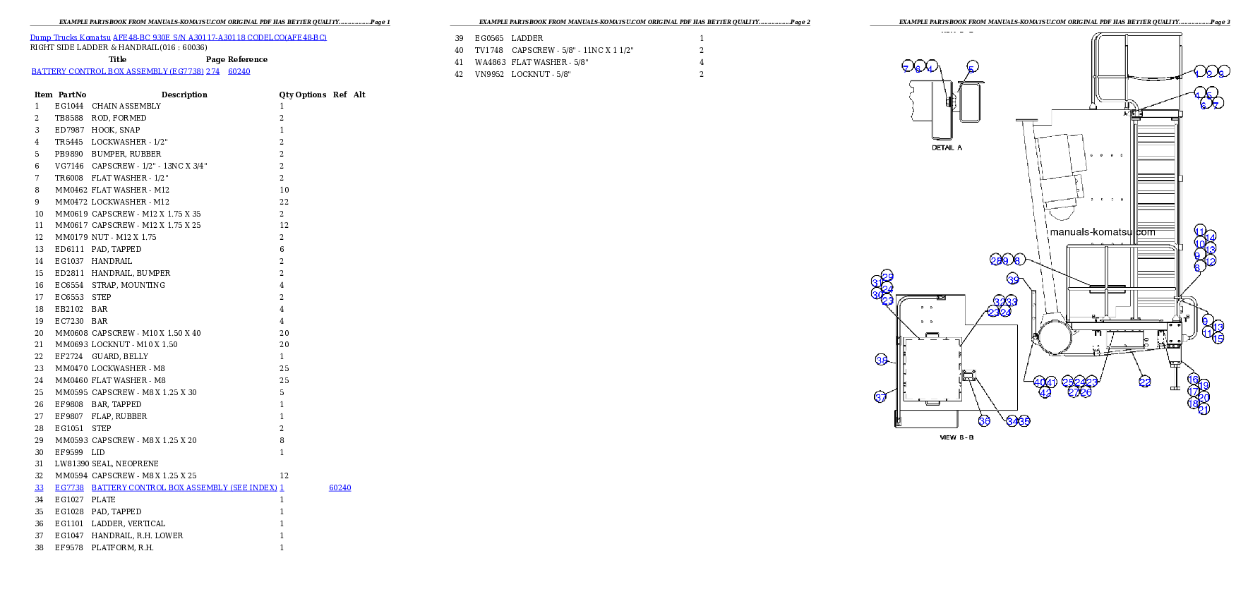 Protected: AFE48-BC 930E S/N A30117-A30118 CODELCO Partsbook