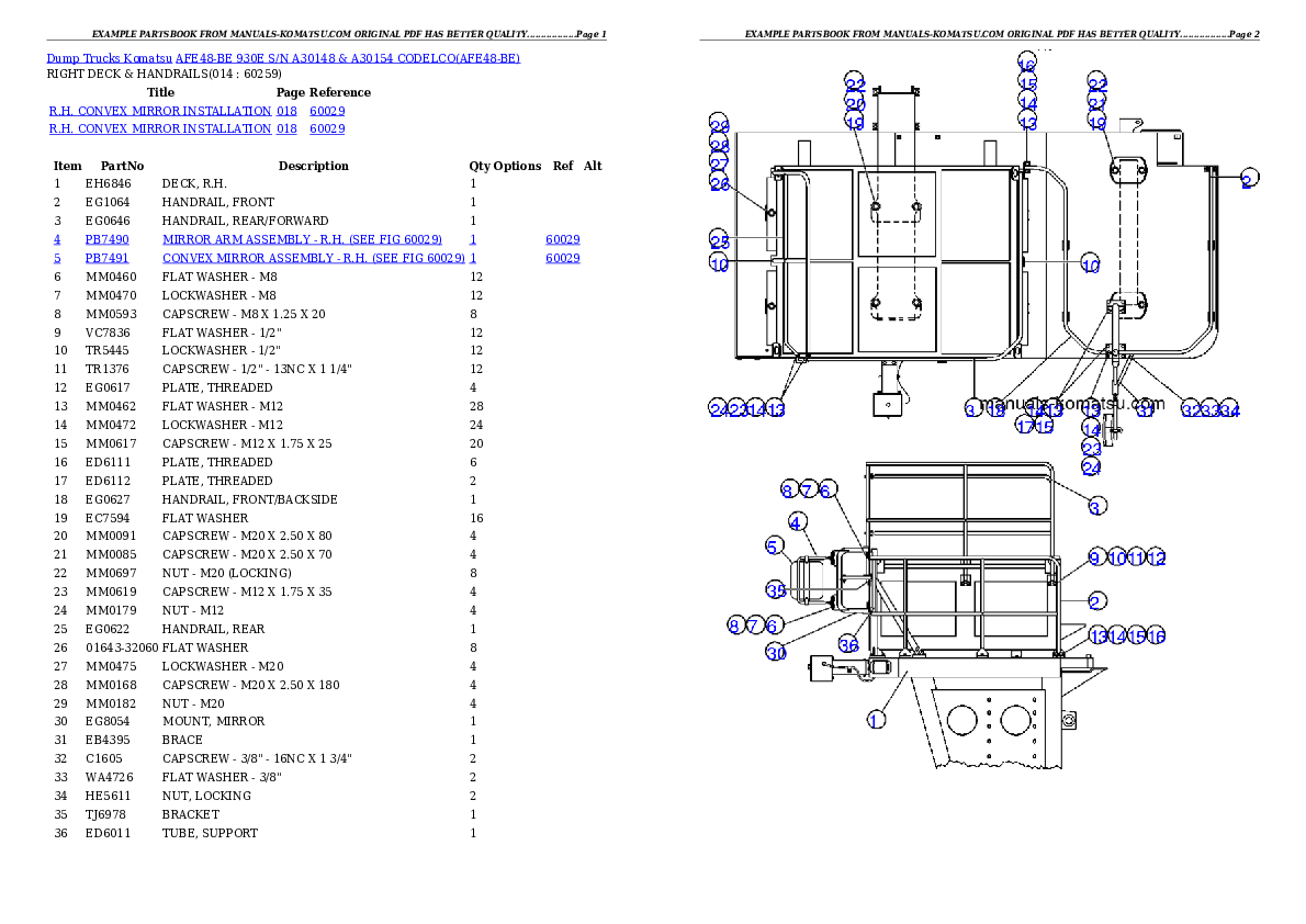 Protected: AFE48-BE  930E S/N A30148 & A30154 CODELCO Partsbook