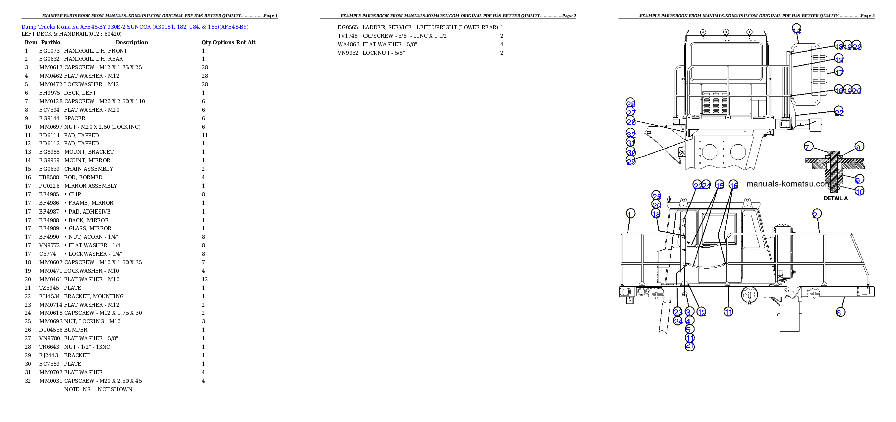 Protected: AFE48-BY 930E-2          SUNCOR (A30181, 182, 184, & 185) Partsbook