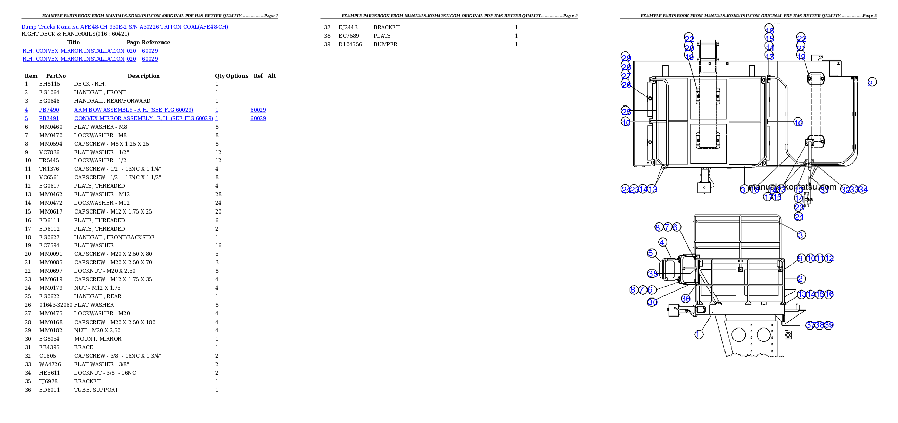 Protected: AFE48-CH 930E-2  S/N A30226 TRITON COAL Partsbook