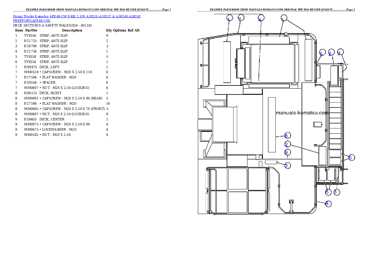 Protected: AFE48-CM 930E-2 S/N A30235-A30237 & A30240-A30242 FREEPORT Partsbook
