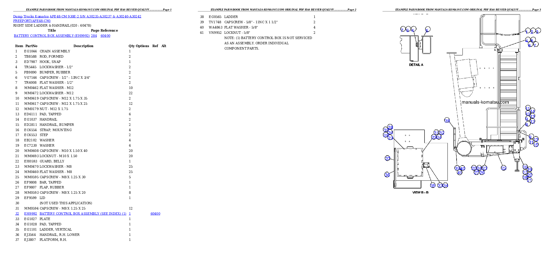 Protected: AFE48-CM 930E-2 S/N A30235-A30237 & A30240-A30242 FREEPORT Partsbook