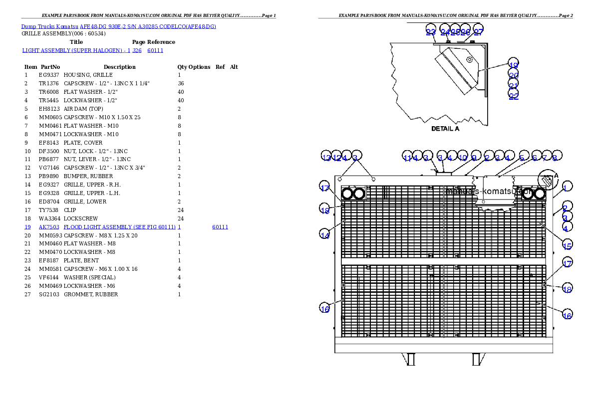 Protected: AFE48-DG 930E-2 S/N A30285  CODELCO Partsbook