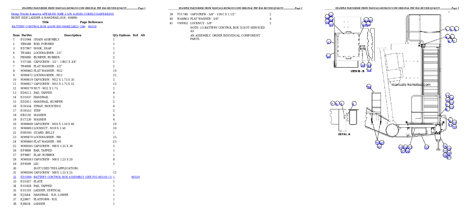 Protected: AFE48-DG 930E-2 S/N A30285  CODELCO Partsbook