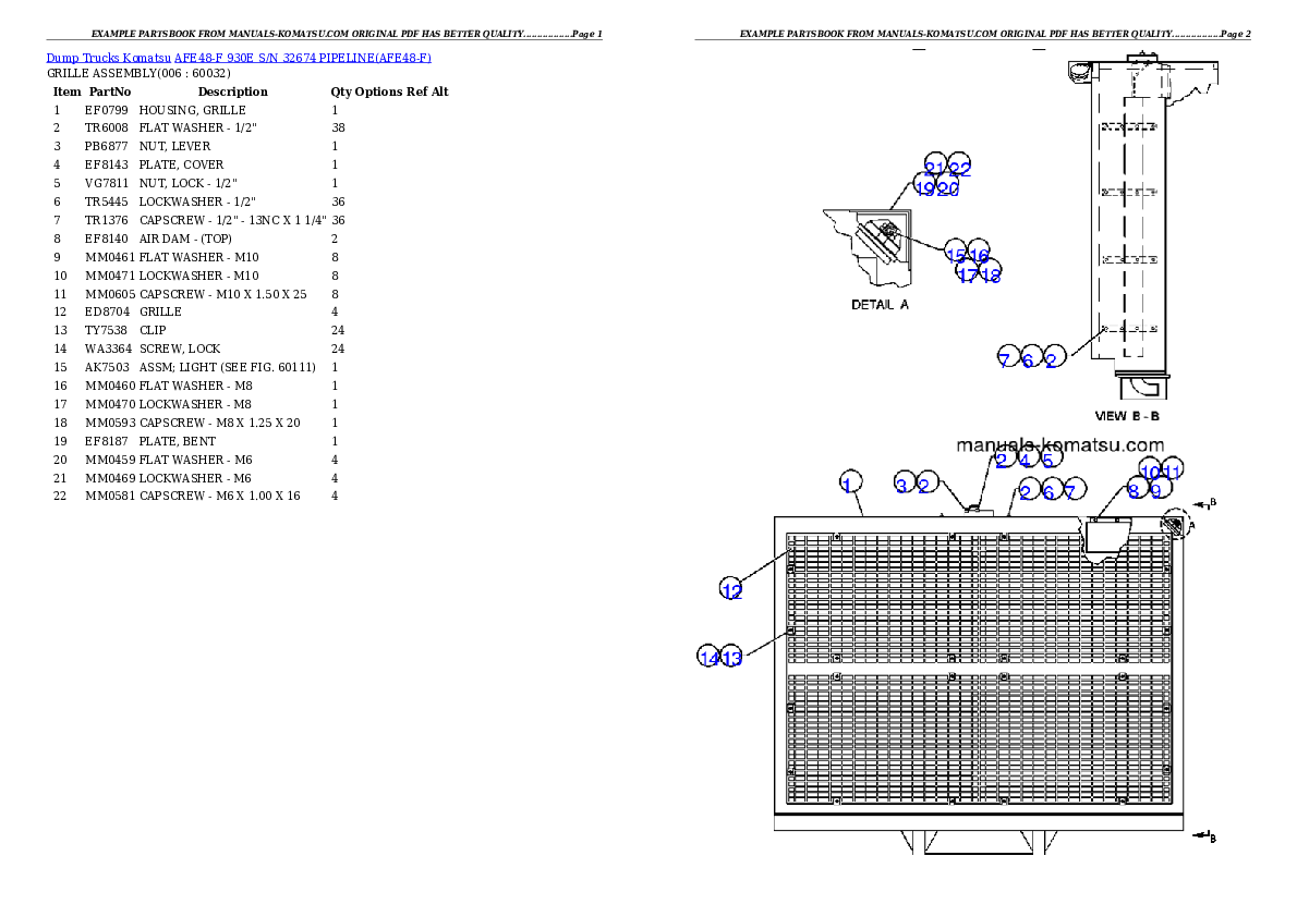 Protected: AFE48-F  930E S/N 32674 PIPELINE Partsbook