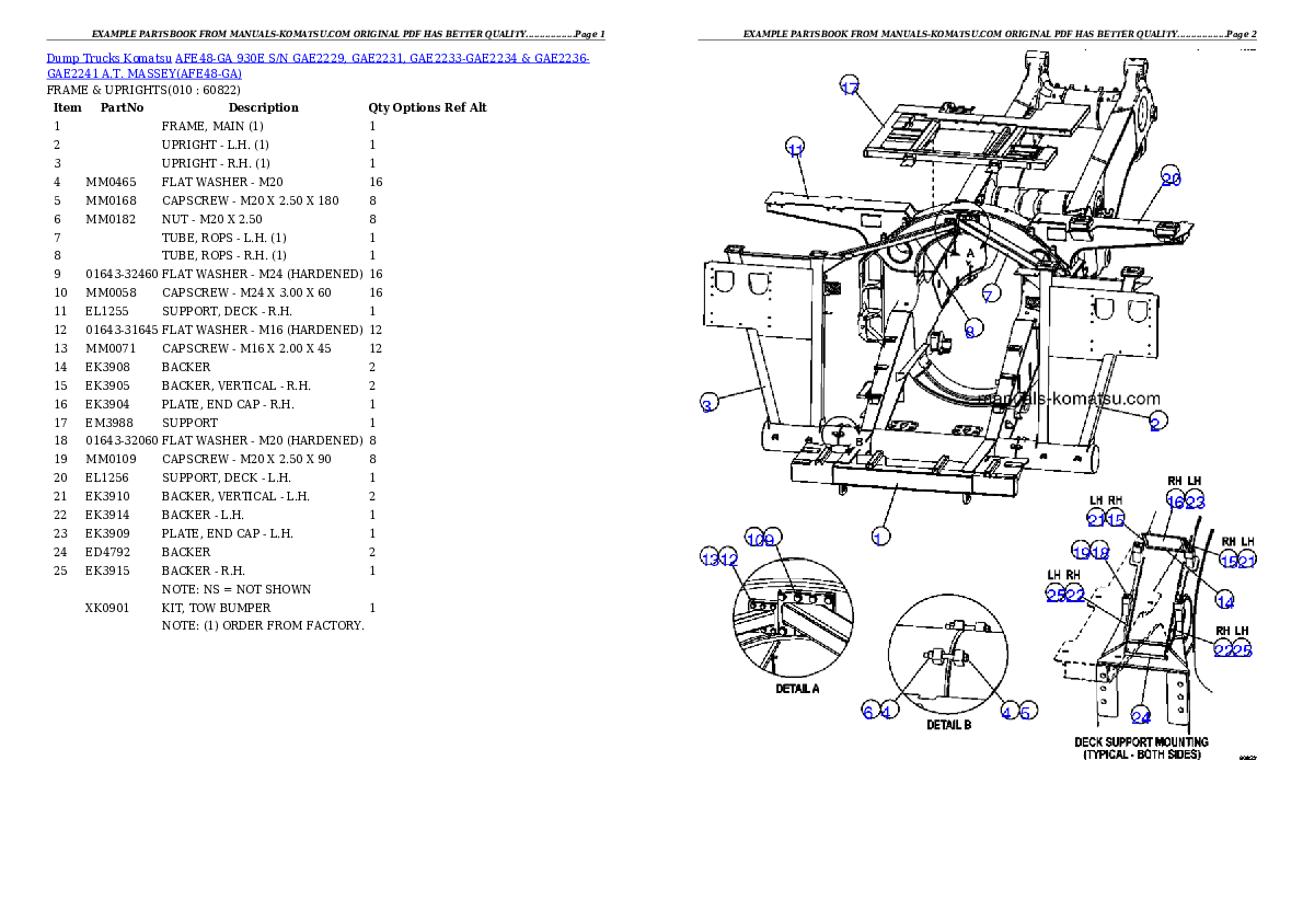 Protected: AFE48-GA 930E S/N GAE2229, GAE2231, GAE2233-GAE2234 & GAE2236-GAE2241     A.T. MASSEY Partsbook