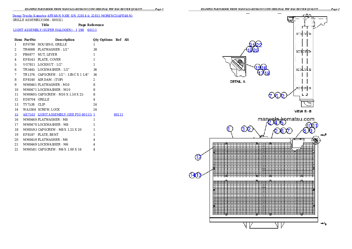 Protected: AFE48-N  930E S/N 32814 & 32815 MORENCI Partsbook