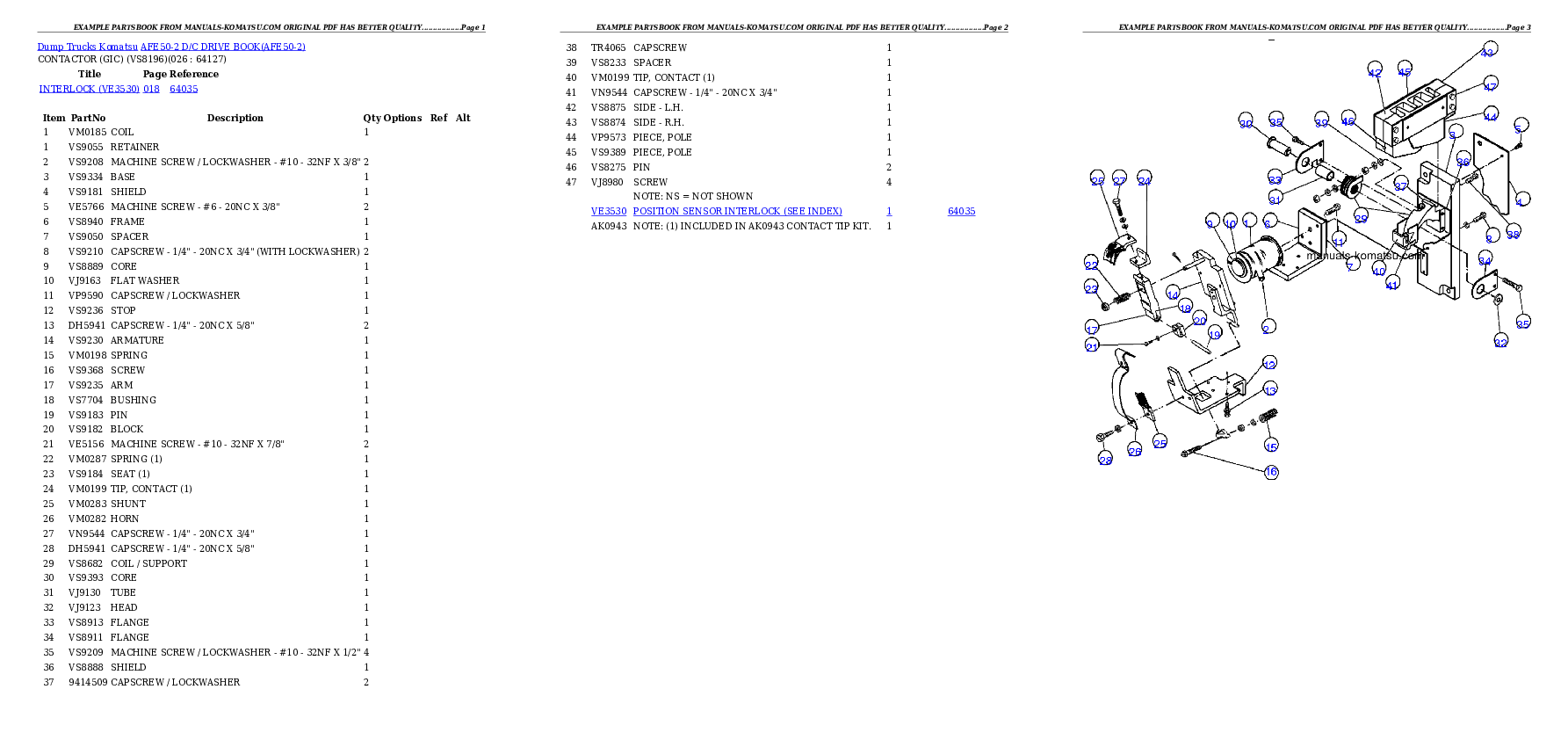 Protected: AFE50-2  D/C DRIVE BOOK Partsbook