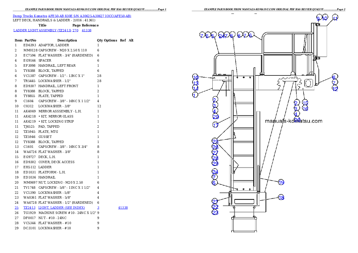 Protected: AFE50-AB 830E S/N A30625-A30627  IOCC Partsbook