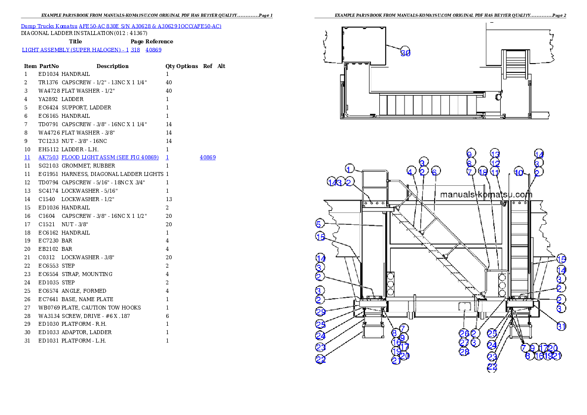 Protected: AFE50-AC 830E  S/N A30628 & A30629   IOCC Partsbook