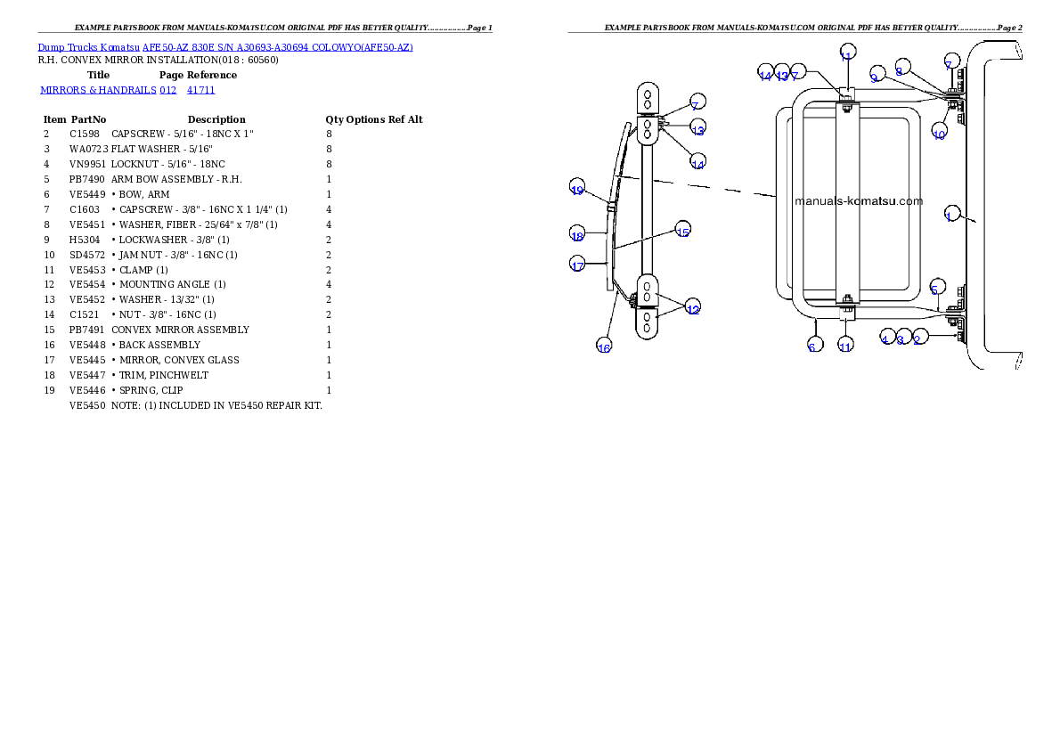Protected: AFE50-AZ 830E S/N A30693-A30694  COLOWYO Partsbook