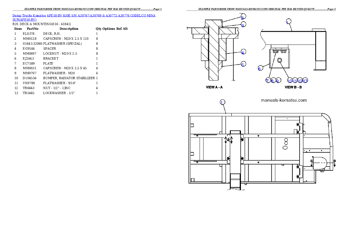 Protected: AFE50-BV 830E S/N A30767-A30769 & A30772-A30776 CODELCO MINA SUR Partsbook Protected: AFE50-BV 830E S/N A30767-A30769 & A30772-A30776 CODELCO MINA SUR Partsbook
