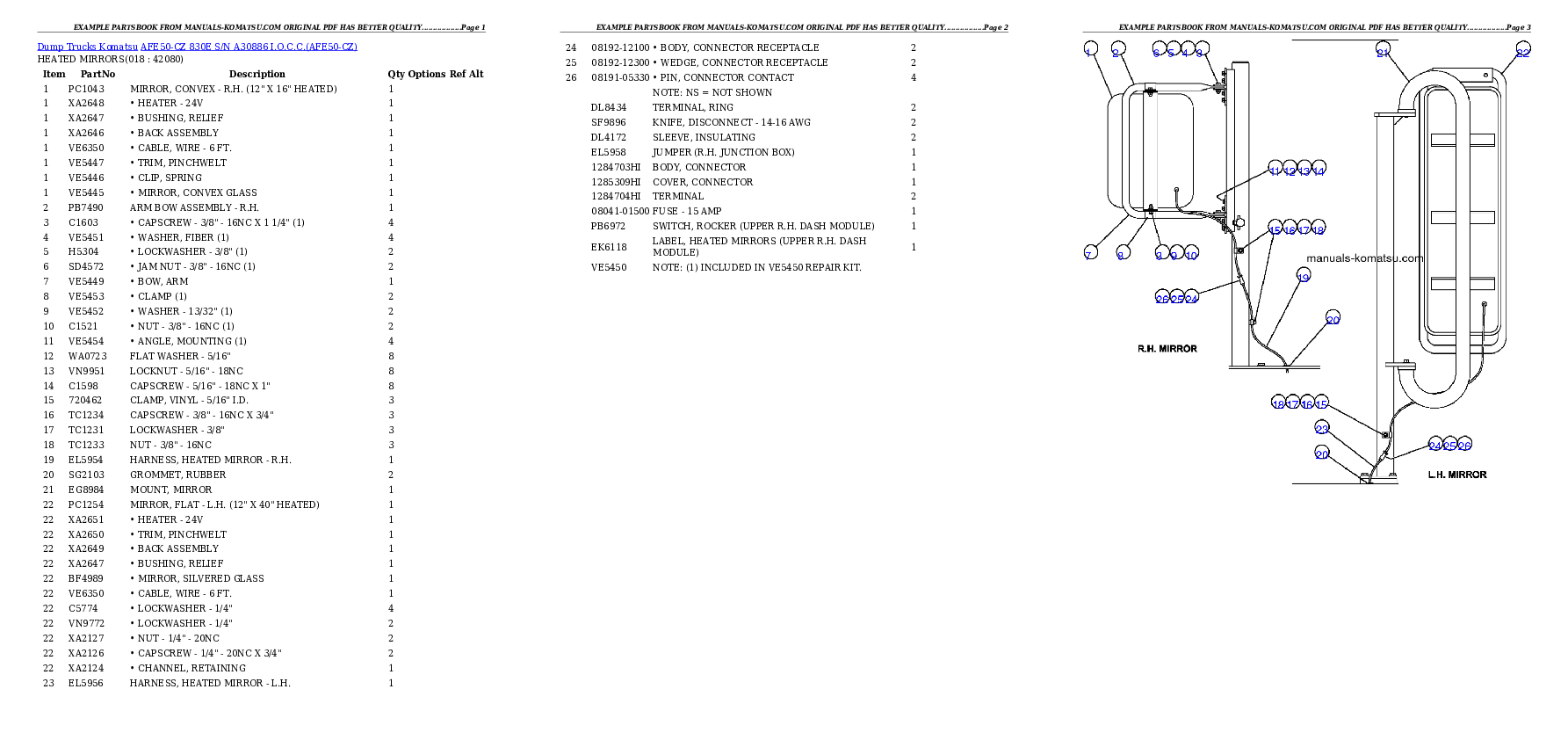 Protected: AFE50-CZ 830E S/N A30886    I.O.C.C. Partsbook