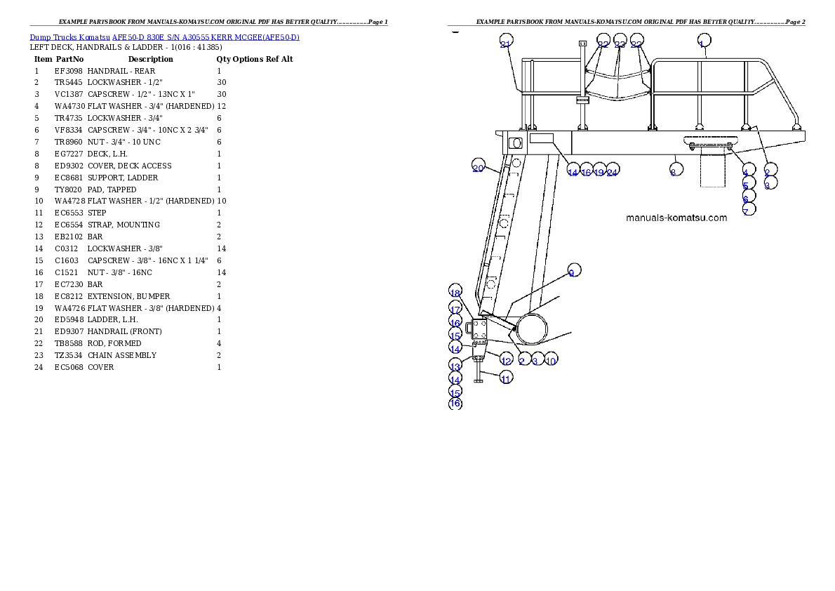 Protected: AFE50-D  830E S/N A30555  KERR MCGEE Partsbook