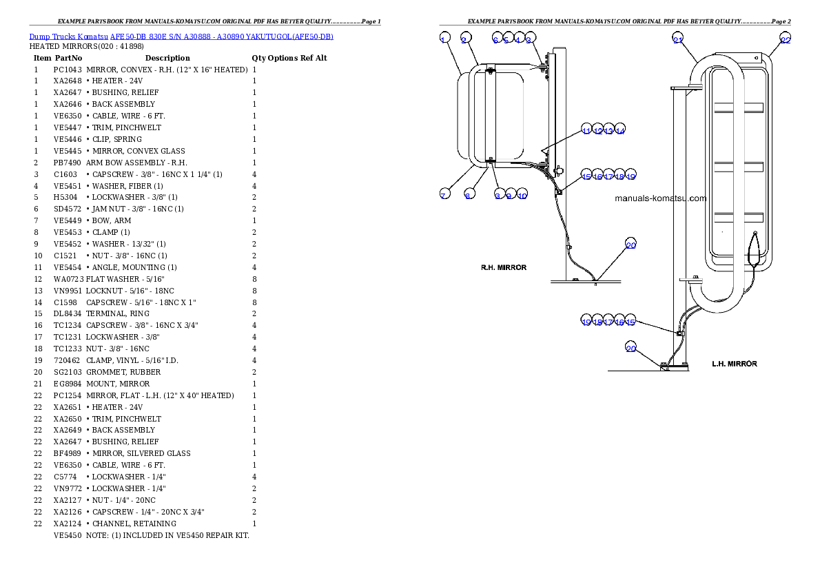 Protected: AFE50-DB 830E S/N A30888 – A30890      YAKUTUGOL Partsbook