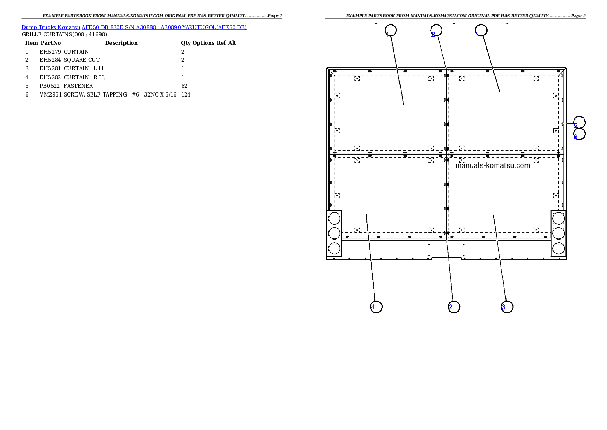 Protected: AFE50-DB 830E S/N A30888 – A30890      YAKUTUGOL Partsbook