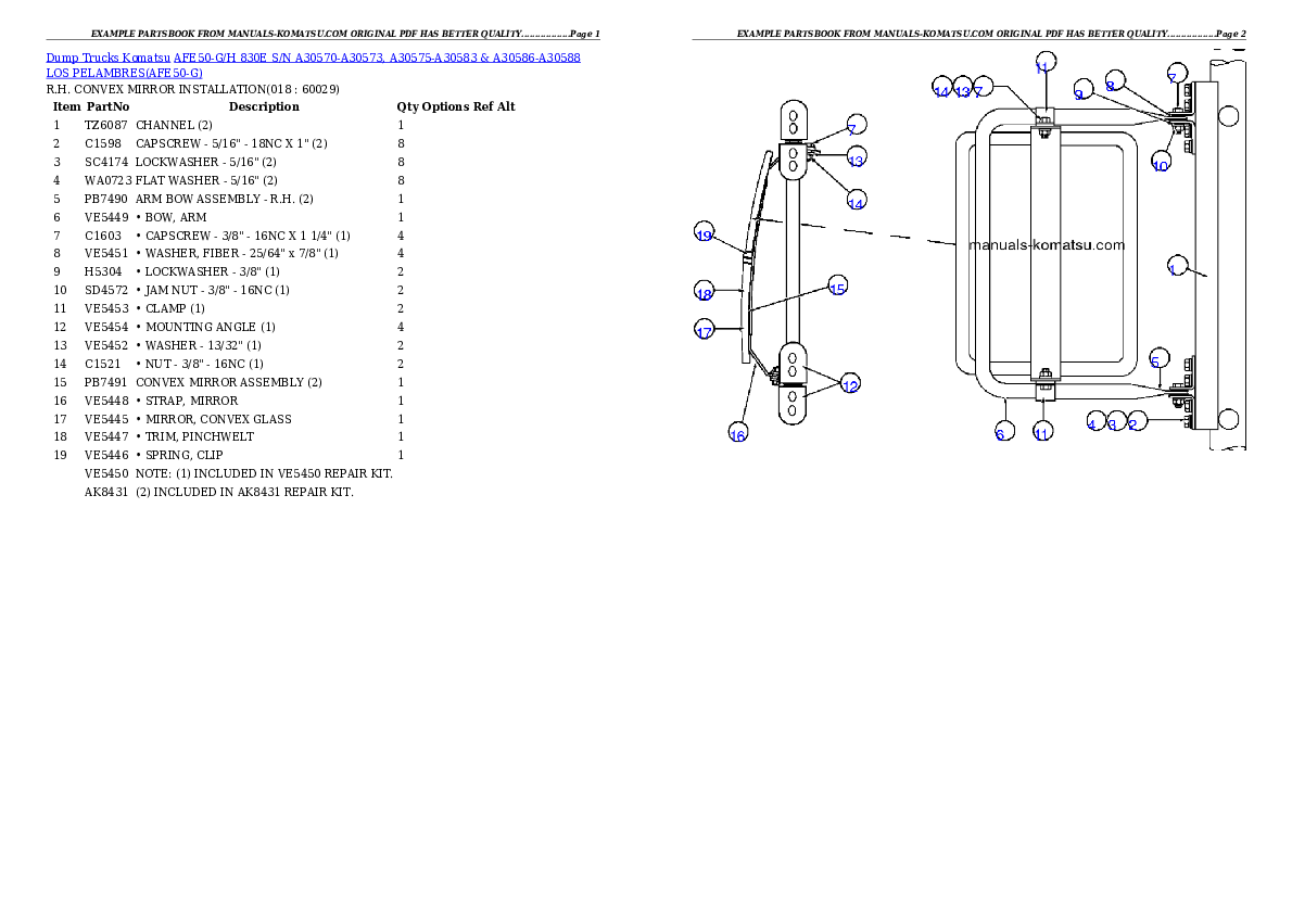 Protected: AFE50-G/H 830E S/N A30570-A30573, A30575-A30583 & A30586-A30588 LOS PELAMBRES Partsbook