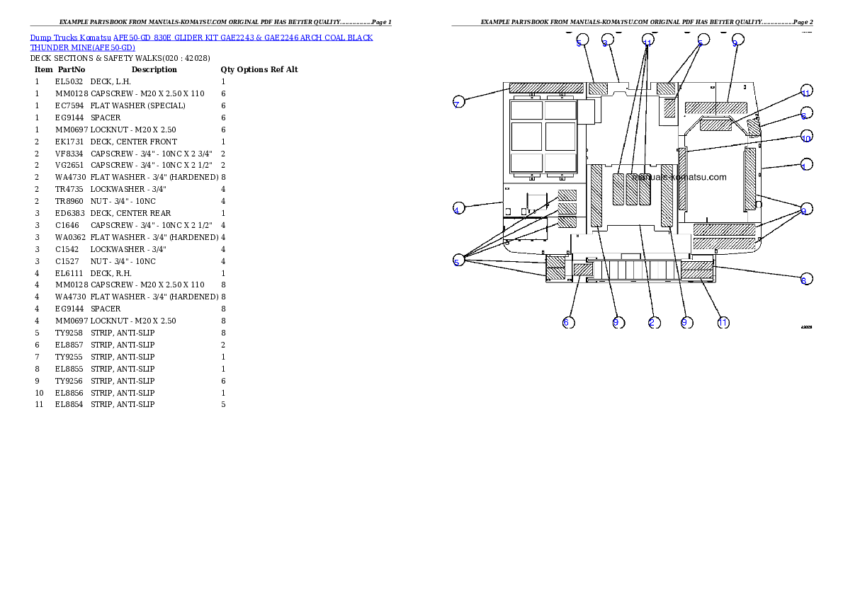 Protected: AFE50-GD 830E      GLIDER KIT GAE2243 & GAE2246  ARCH COAL BLACK THUNDER MINE Partsbook