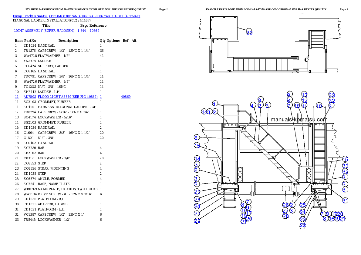 Protected: AFE50-K  830E S/N A30600-A30606  YAKUTUGOL Partsbook