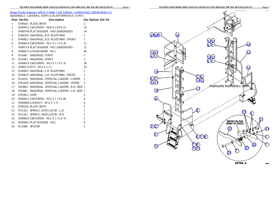 Protected: AFE51-C 960E-1 S/N A30025 – A30026 HAIL CREEK Partsbook