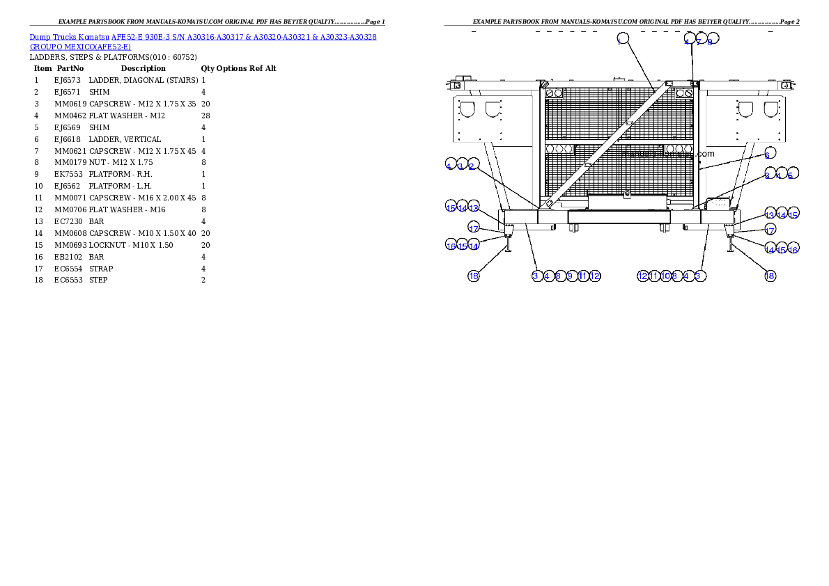 Protected: AFE52-E 930E-3 S/N A30316-A30317 & A30320-A30321 & A30323-A30328  GROUPO MEXICO Partsbook